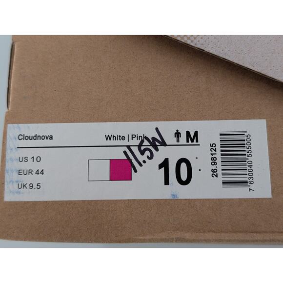 On Cloud Cloudnova Pink & White Running Shoes 10 M / 11.5 W main image 5